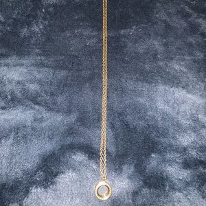 Origami Owl gold necklace